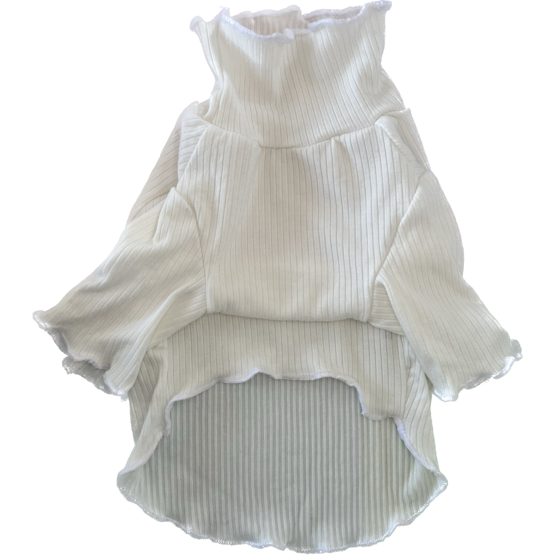 White Frill Top
