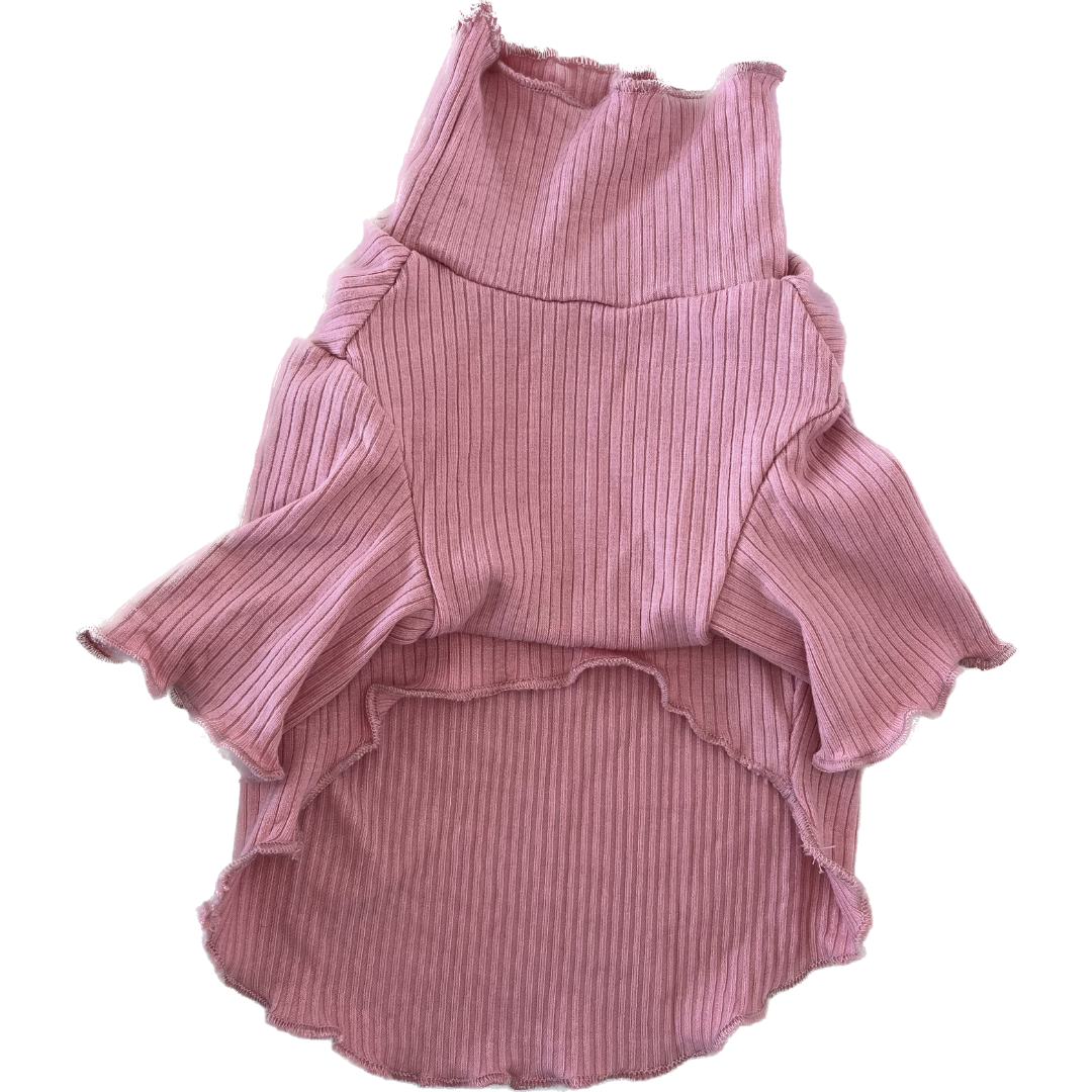 Pink Frill Top