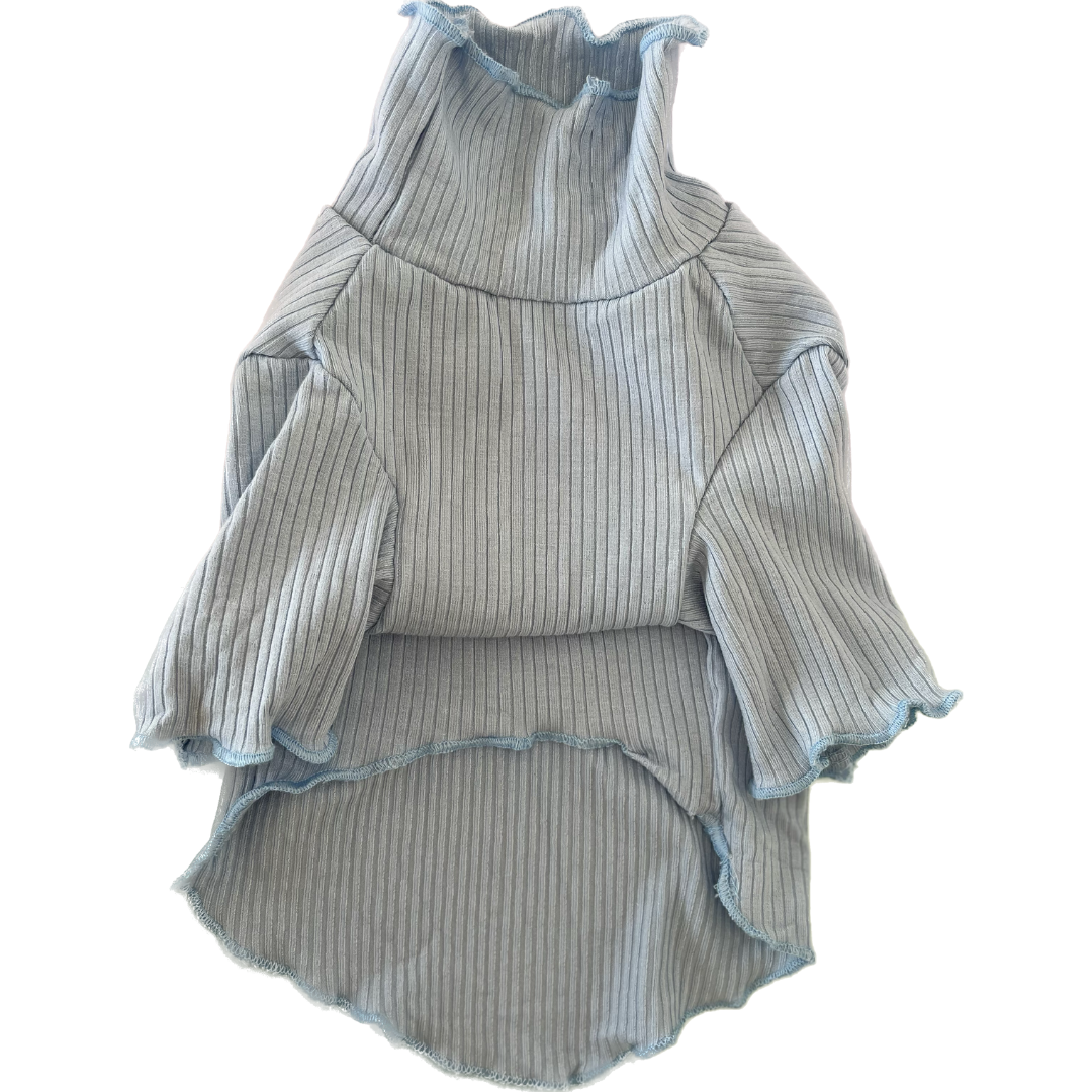 Blue Frill Top